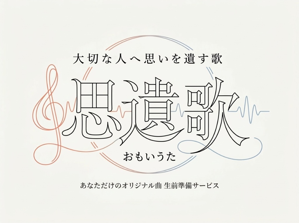 思遺歌 メインロゴ – 大切な人へ思いを遺す歌